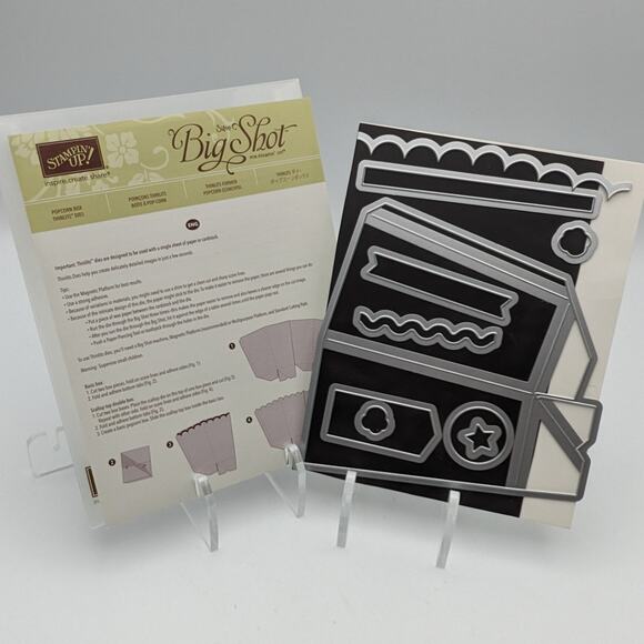 Stampin Up Stamp Set READY TO POP 141513 POPCORN BOX 141473 Dies Cardmaking - Picture 4 of 5